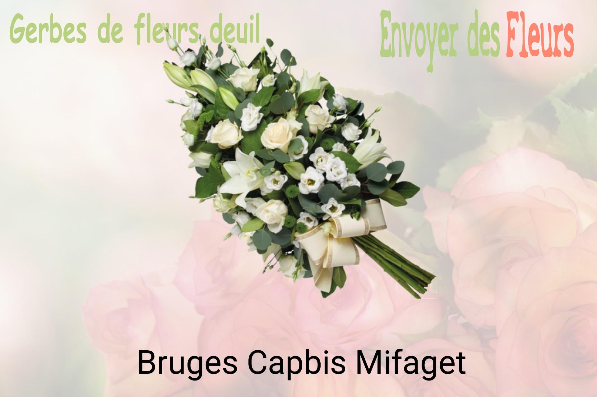 Gerbe de fleurs de deuil livrée à Bruges-Capbis-Mifaget